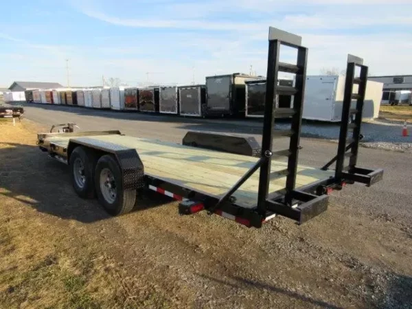 cam superline 7 x 20 equipment trailer pallet fork carrier