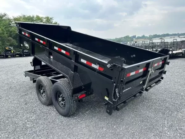 cam superline 7 x 14 hd low profile dump trailer scissor lift