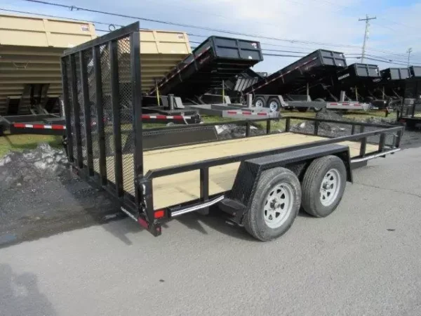 cam superline 7 x 14 landscape utility trailer – rear landscape gate