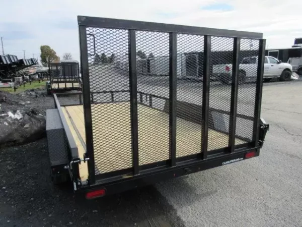 cam superline 7 x 14 landscape utility trailer – rear landscape gate