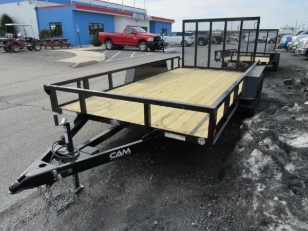cam superline 7 x 14 landscape utility trailer – rear landscape gate