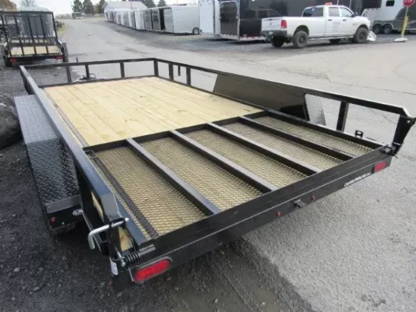 cam superline 7 x 14 landscape utility trailer – rear landscape gate