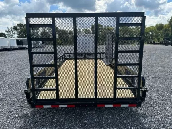 cam superline 7 x 14 landscape utility trailer – side ramp gate