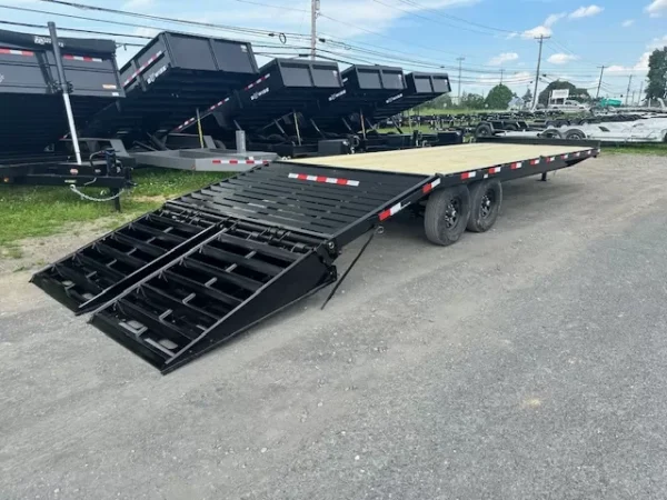 cam superline 8 x 25 deckover equipment trailer super ramps
