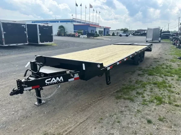 cam superline 8 x 25 deckover equipment trailer super ramps