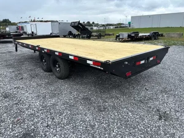 cam superline 8.5 x 20 deckover equipment trailer slide out ramps