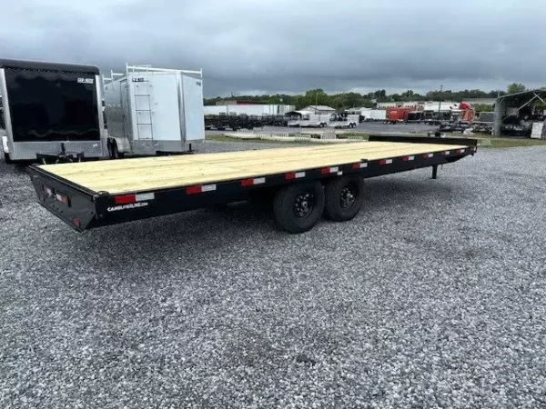 cam superline 8.5 x 24 deckover equipment trailer slide out ramps