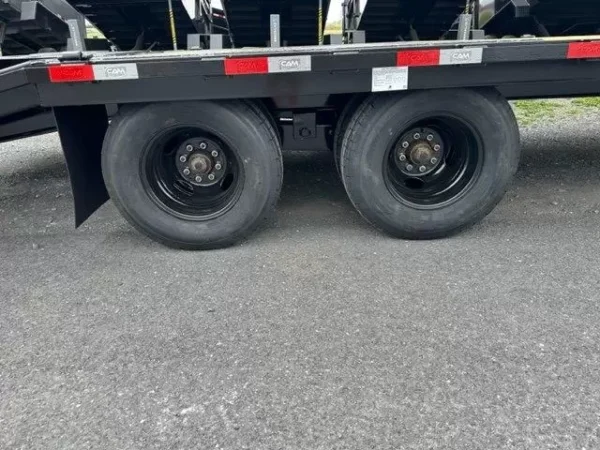 cam superline 8 x 25 deckover gooseneck equipment trailer