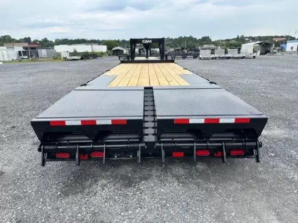 cam superline 8 x 25 gooseneck deckover equipment trailer