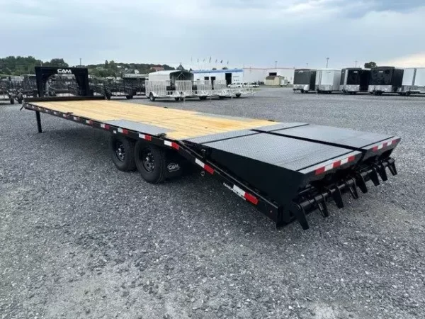 cam superline 8 x 30 gooseneck deckover equipment trailer