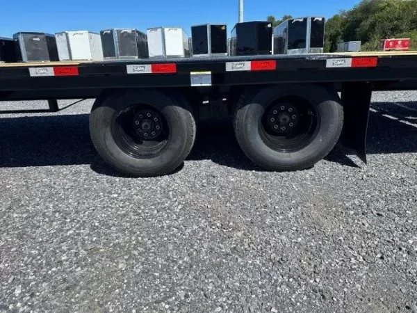 cam superline 8 x 35 deckover gooseneck equipment trailer