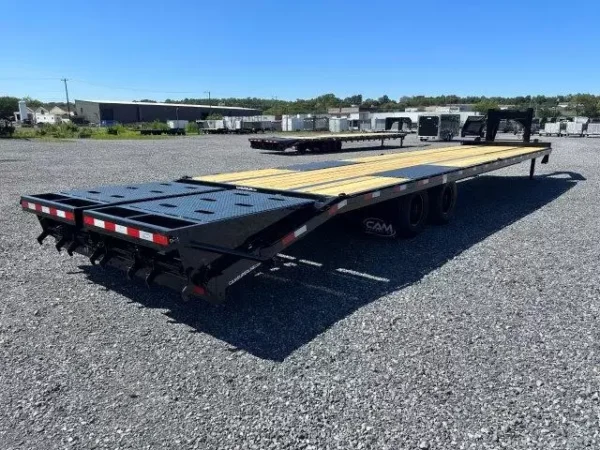 cam superline 8 x 35 deckover gooseneck equipment trailer