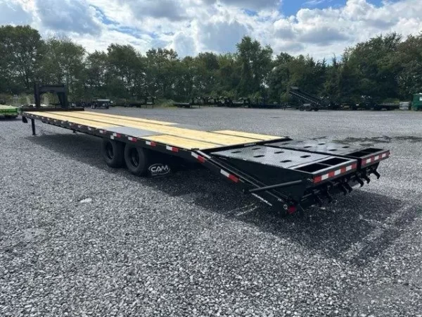 cam superline 8 x 40 deckover gooseneck equipment trailer