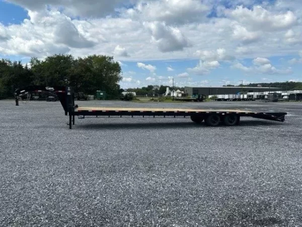 cam superline 8 x 40 deckover gooseneck equipment trailer