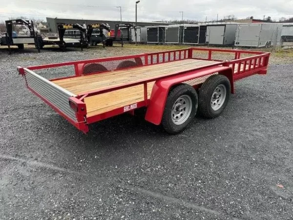 car mate 6 x 14 utility trailer – removable side ramps