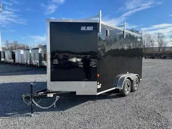 car mate 7 x 12 enclosed cargo trailer – contractor package