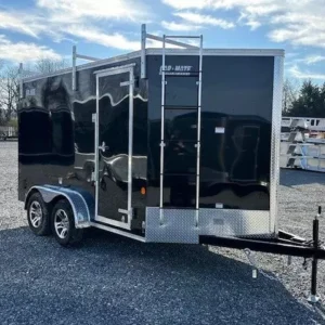 car mate 7 x 12 enclosed cargo trailer – contractor package