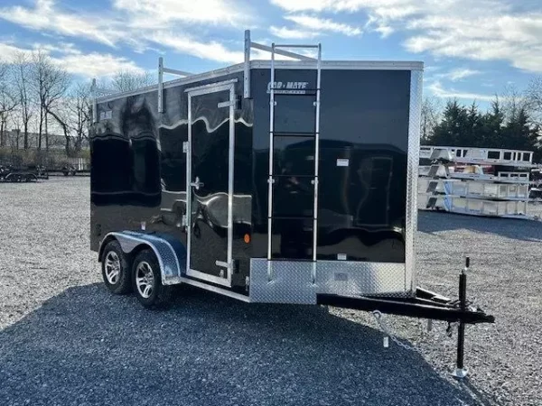 car mate 7 x 12 enclosed cargo trailer – contractor package