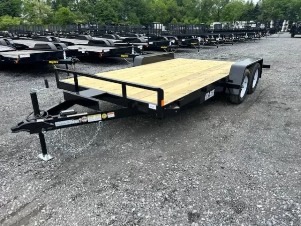 car mate 7 x 16 car trailer – 7k with slide in ramps