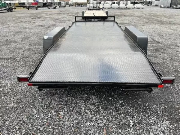 car mate 7 x 18 open car trailer full steel deck