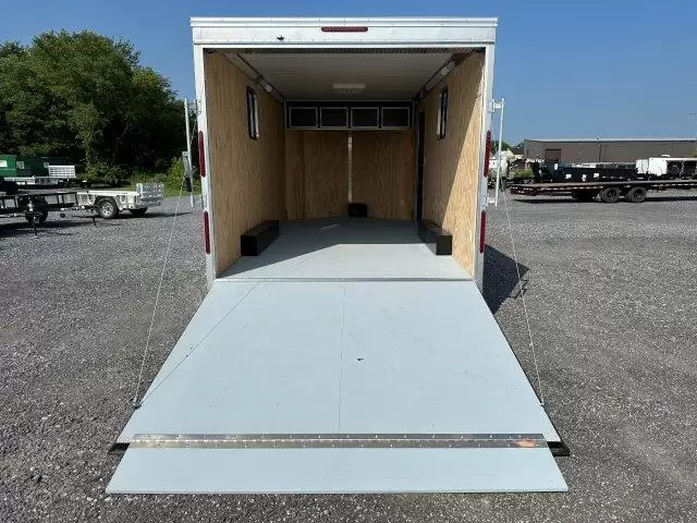 car mate 8.5 x 16 enclosed v nose cargo trailer a/c unit car mate 8.5 x 16 enclosed v nose cargo trailer a/c unit
