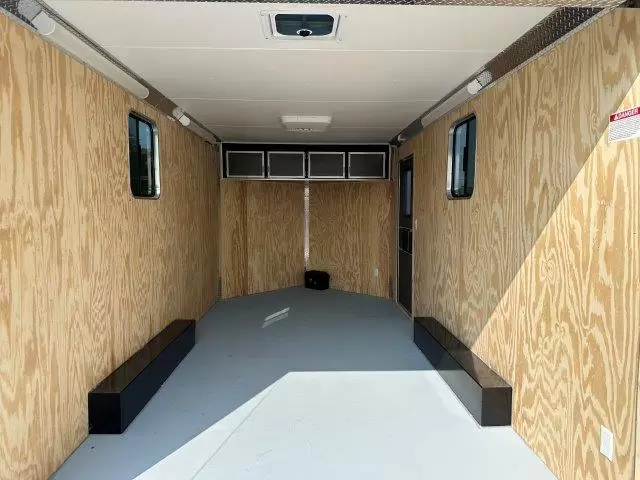 car mate 8.5 x 16 enclosed v nose cargo trailer a/c unit car mate 8.5 x 16 enclosed v nose cargo trailer a/c unit