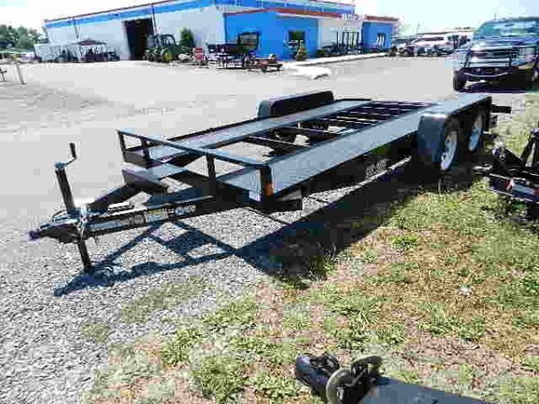 car mate 7 x 16 car trailer – 7k with open steel deck