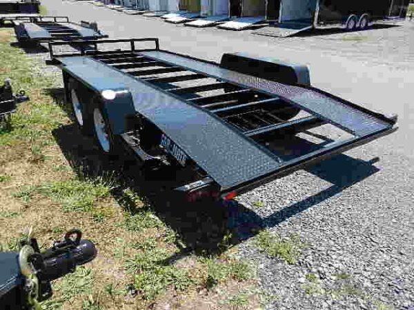 car mate 7 x 16 car trailer – 7k with open steel deck