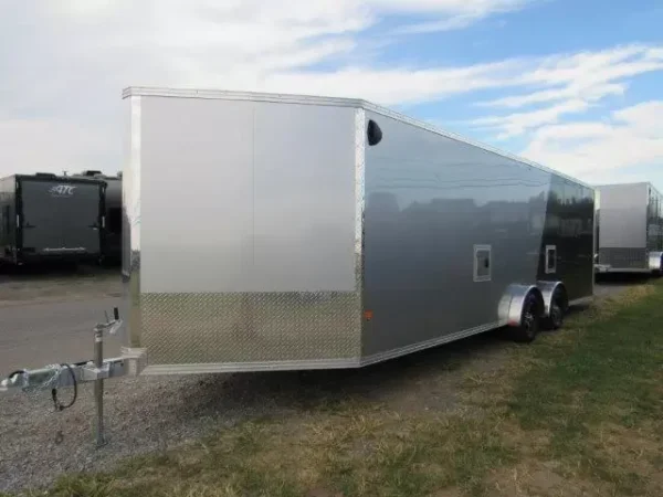 sno pro 7.5 x 24 drive on/off snowmobile trailer – all aluminum