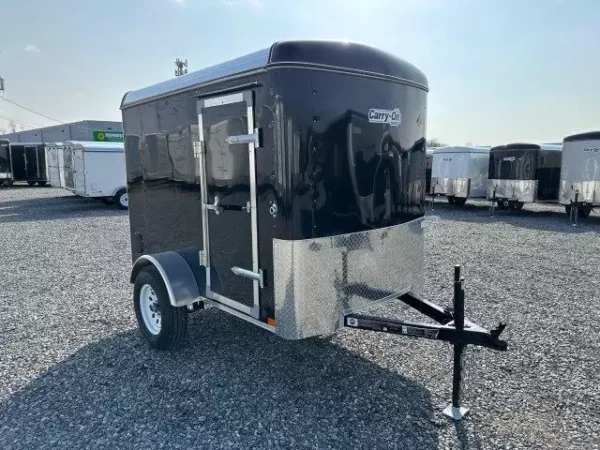 carry on 5 x 8 enclosed cargo trailer ramp door and side door