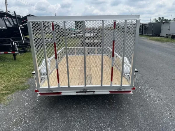 carry on 6 x 10 aluminum landscape utility trailer – rear mesh gate