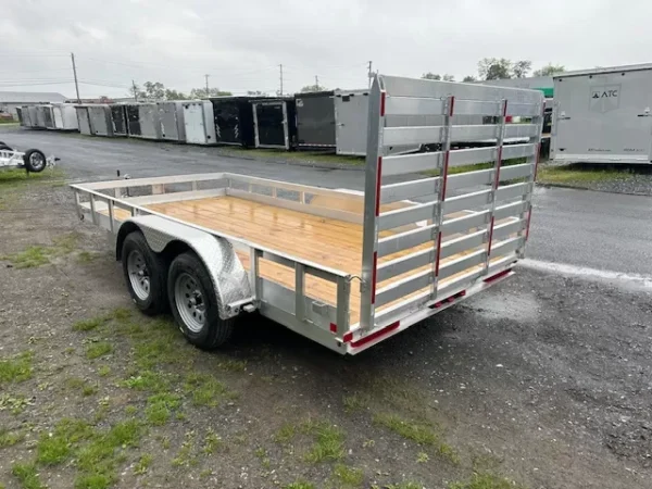 carry on 6 x 14 aluminum landscape utility trailer – rear gate