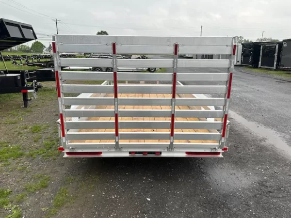 carry on 6 x 14 aluminum landscape utility trailer – rear gate