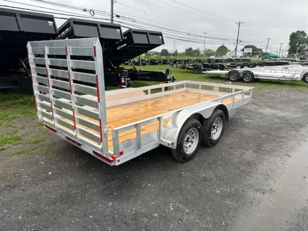 carry on 6 x 14 aluminum landscape utility trailer – rear gate