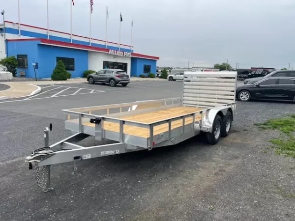 carry on 6 x 16 aluminum landscape utility trailer – rear gate