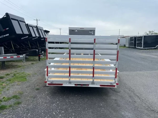 carry on 6 x 16 aluminum landscape utility trailer – rear gate