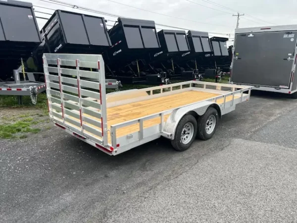 carry on 6 x 16 aluminum landscape utility trailer – rear gate