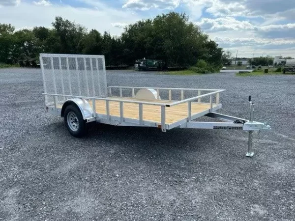 carry on 7 x 12 aluminum landscape utility trailer – rear gate
