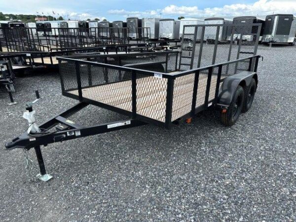 carry on 7 x 12 landscape utility trailer – mesh sides