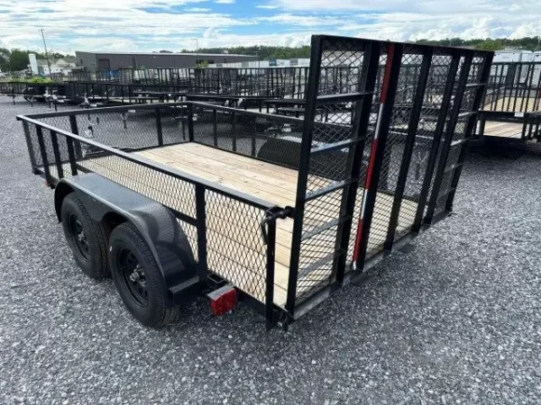 carry on 7 x 12 landscape utility trailer – mesh sides