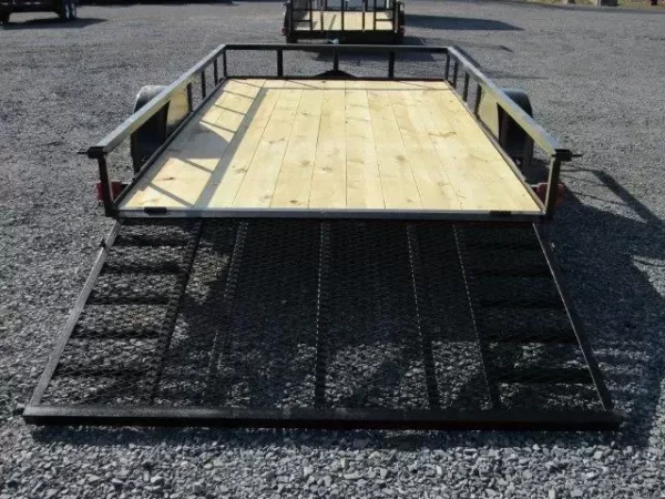 carry on 7 x 12 landscape utility trailer – rear gate