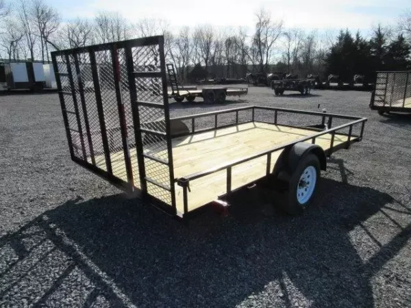 carry on 7 x 12 landscape utility trailer – rear gate