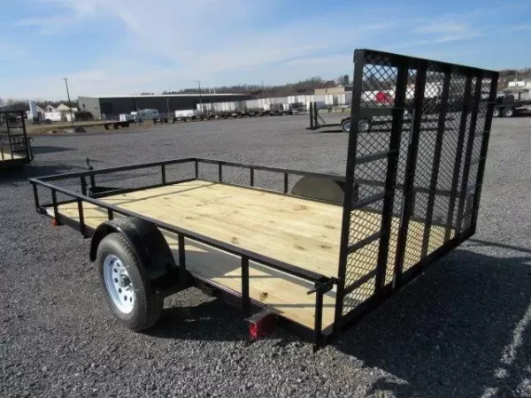carry on 7 x 12 landscape utility trailer – rear gate