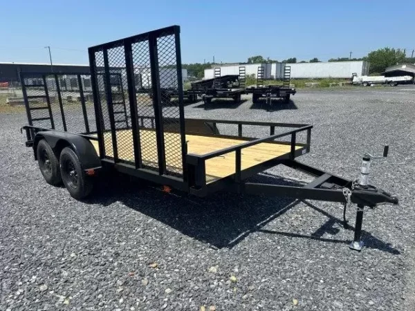carry on 7 x 14 landscape utility trailer – side atv ramp