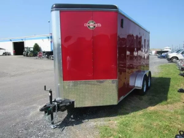 carry on 7 x 14 enclosed v nose cargo trailer – 6″ extended height