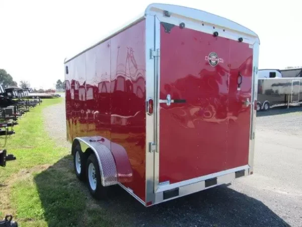 carry on 7 x 14 enclosed v nose cargo trailer – 6″ extended height