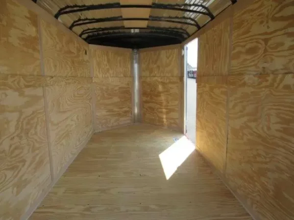 carry on 7 x 14 enclosed v nose cargo trailer – 6″ extended height
