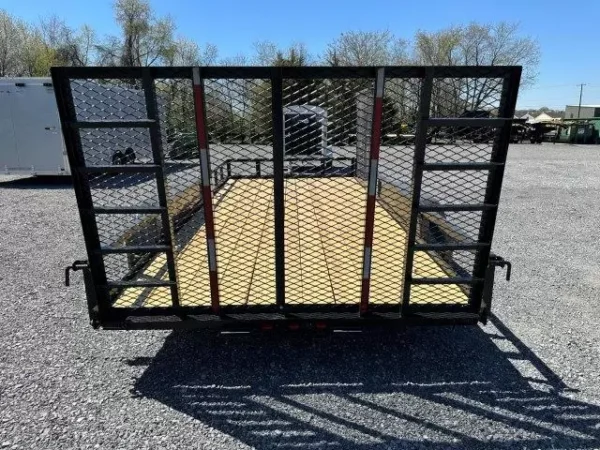 carry on 7 x 16 landscape utility trailer – side atv ramp