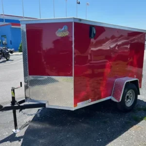 covered wagon 5 x 8 enclosed cargo trailer