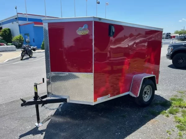 covered wagon 5 x 8 enclosed cargo trailer